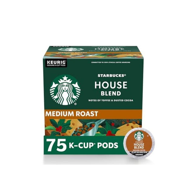 75 Starbucks K-Cup Medium Roast Coffee Pods