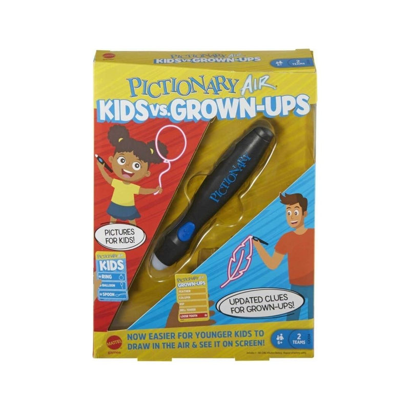 Mattel Pictionary Air Kids vs Grown-Ups Family Drawing Game