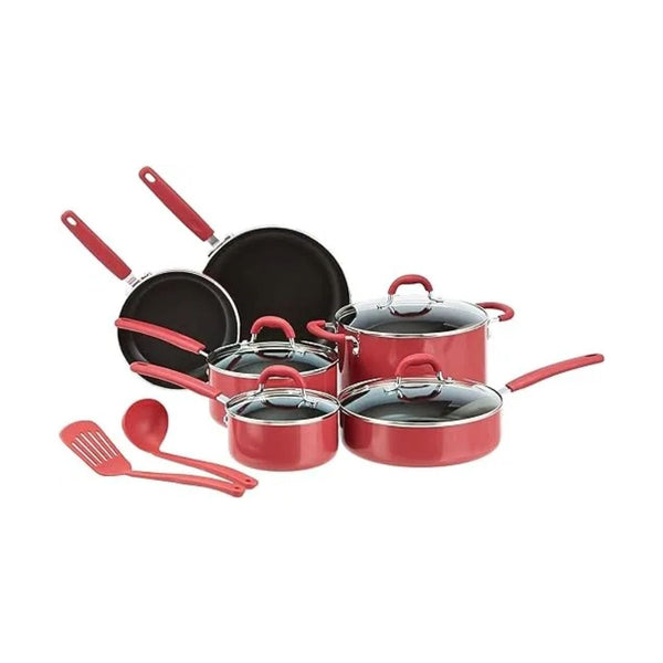 Amazon Basics Aluminum NS 12pc Cookware Set