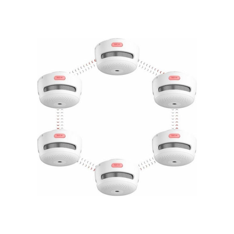6-Pack X-Sense Wireless Interconnected Battery Powered Smoke Detectors