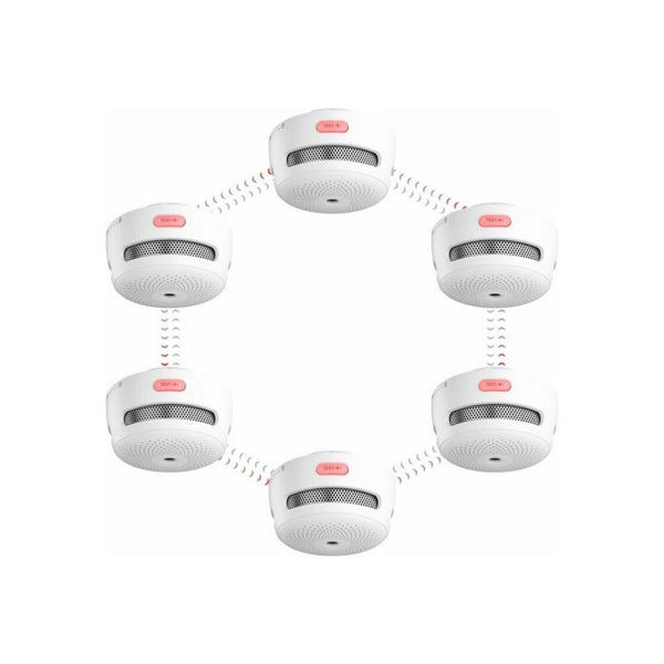 6-Pack X-Sense Wireless Interconnected Battery Powered Smoke Detectors