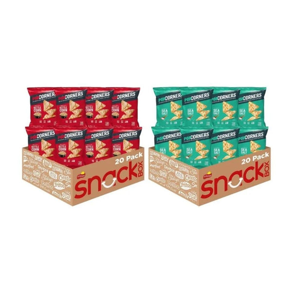 20 Bags Of Sea Salt or Kettle Corn PopCorners