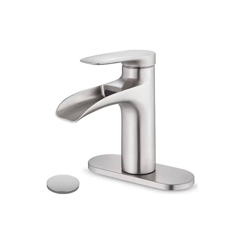 Brushed Nickel Bathroom Faucet