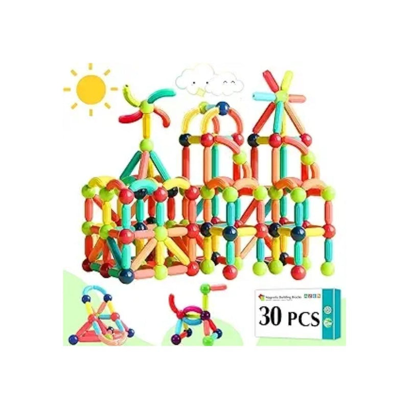 30Pcs Magnetic Building Sticks Blocks Toy