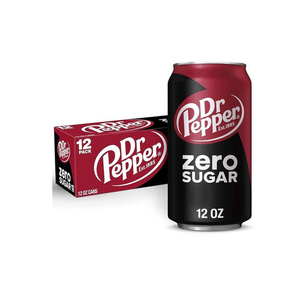 12 Cans Of Dr Pepper Zero Sugar Or Strawberries And Cream