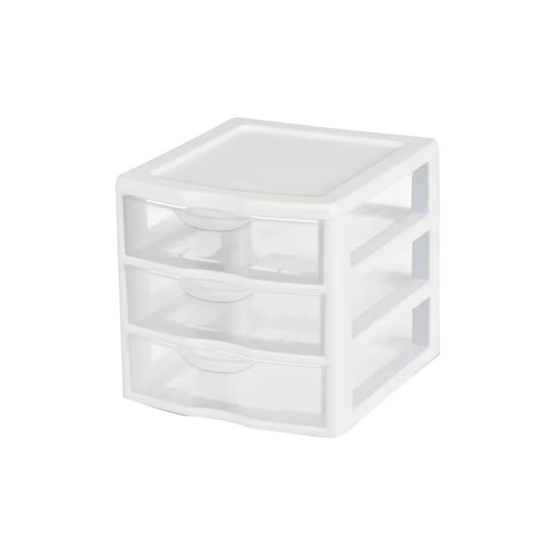 Sterilite 3-Drawer Desktop Storage Unit