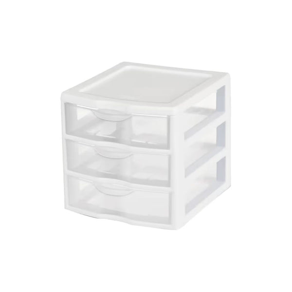 Sterilite 3-Drawer Desktop Storage Unit