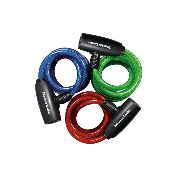 3 Pack Of Master Lock 6′ Long Bike Lock Cables With Matching Keys