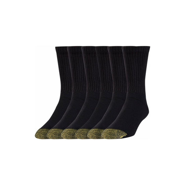 6-Pairs GOLDTOE Men’s Athletic Crew Socks