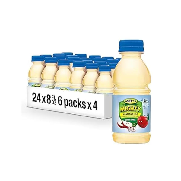 24-Pk Mott’s Mighty Soarin’ Apple Juice Drink, 8 Fl Oz Bottles