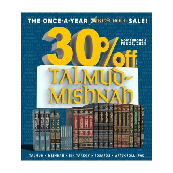 ArtScroll 30% Off Talmud & Mishnah Sale