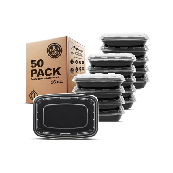 50 Pack Meal Prep Containers with Lids