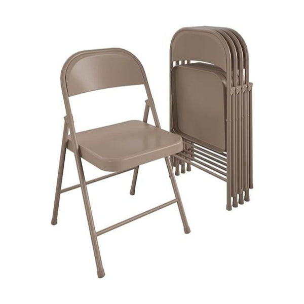 4-Pack COSCO SmartFold All-Steel Folding Chair,