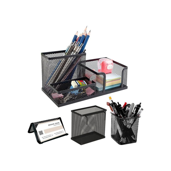 4 Pcs Mesh Desk Organizer Set