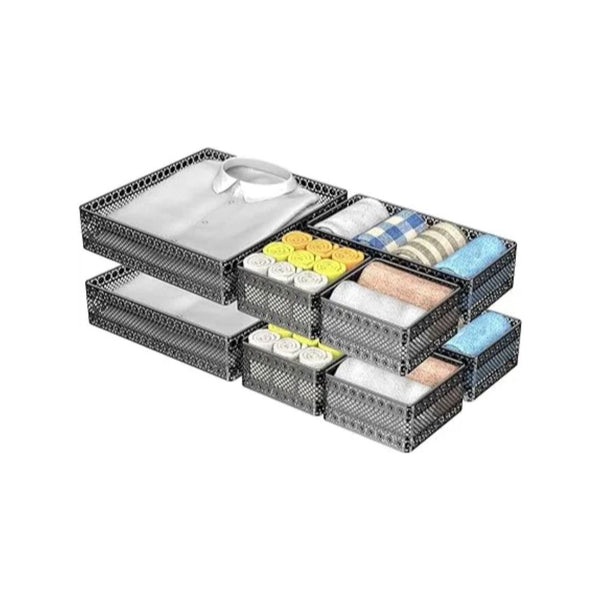 8 Pack Metal Drawer Organizers