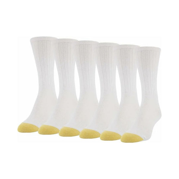 6 pairs of GOLDTOE Women’s Casual Texture Crew Socks
