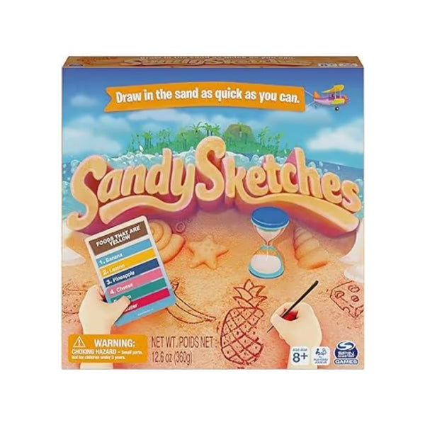 Spin Master Sandy Sketches Sand Drawing Guessing Board Game