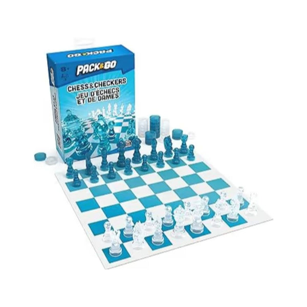 Pack & Go Chess & Checkers Board Game