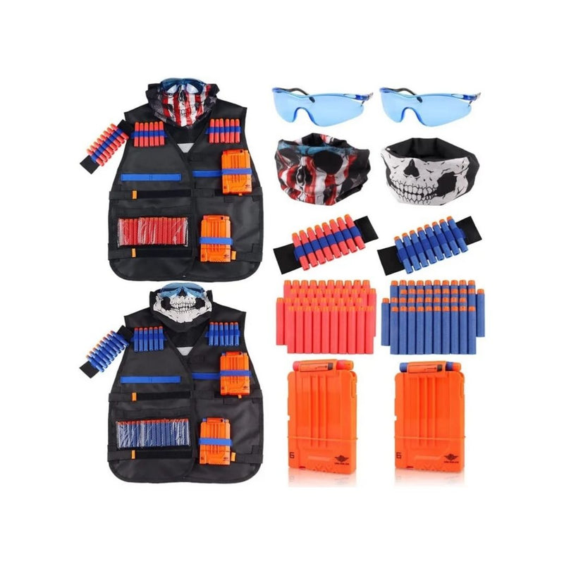 Pack of 2 Kids Tactical Vest Kits for Nerf Guns N-Strike Elite Series