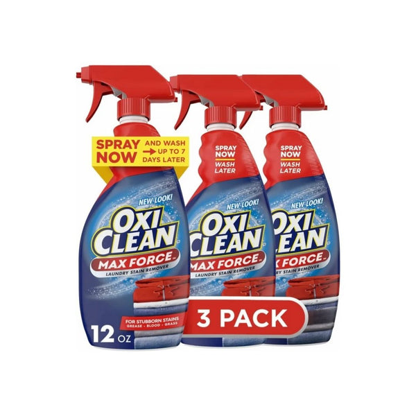 3-Pack 12-Oz OxiClean Max Force Laundry Stain Remover Spray