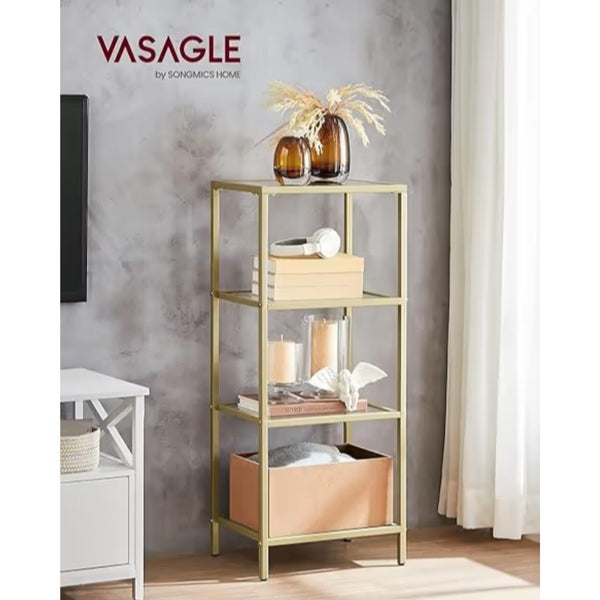 4-Tier Gold Bookshelf