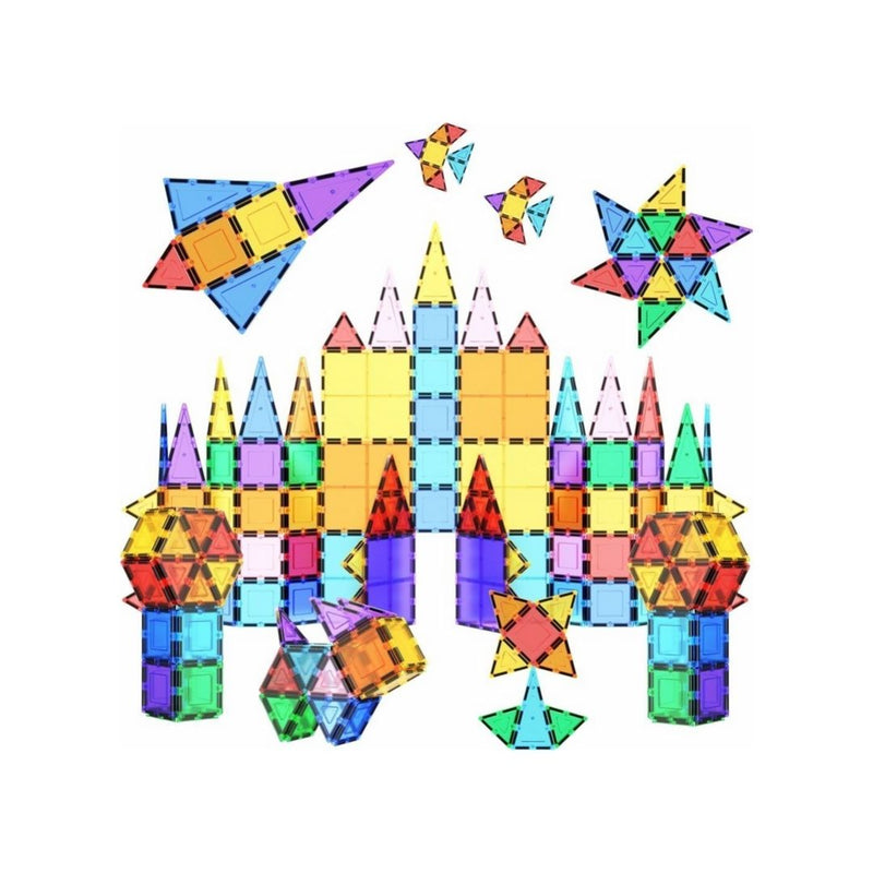 100 Piece Magnet Building Tiles