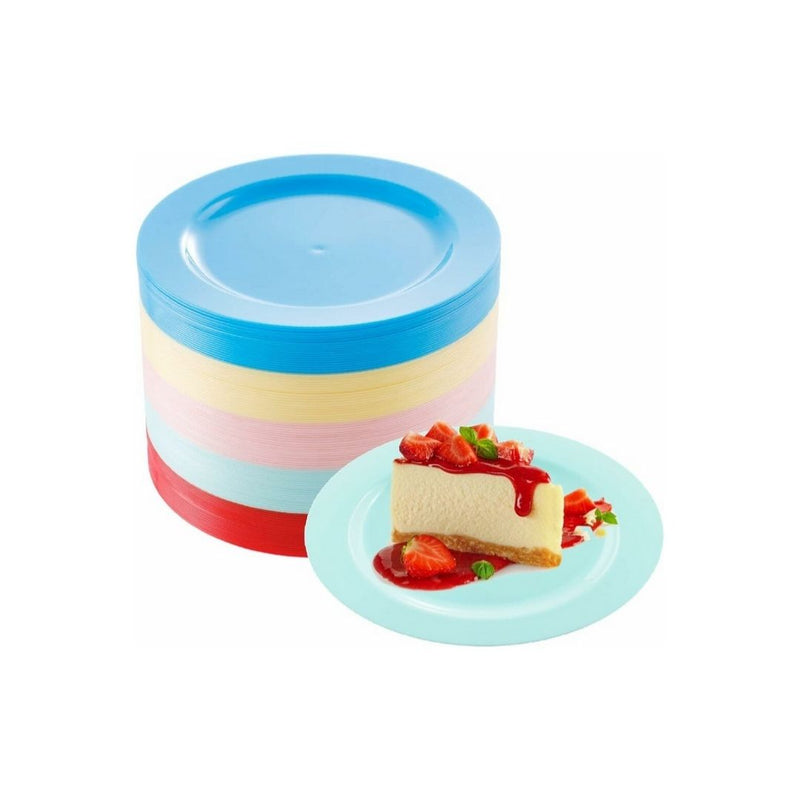 100 PCS Plastic Dessert Plates