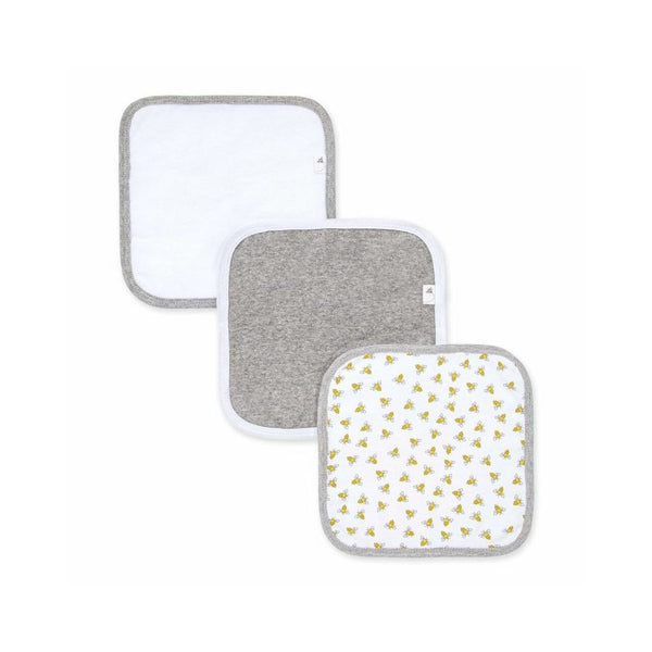 3 Pack Burt’s Bees Baby Super Soft 100% Organic Cotton Washcloths