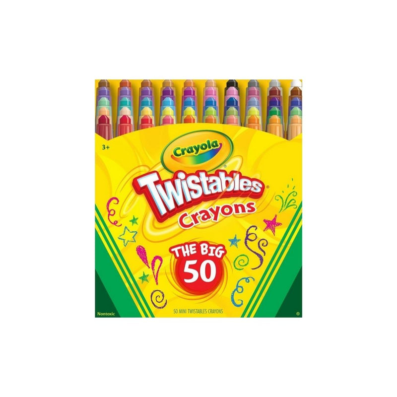 50 Count Crayola Mini Twistables Crayons