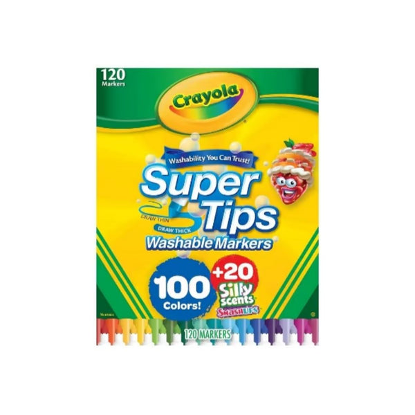120Ct Crayola Super Tips Washable Markers Set