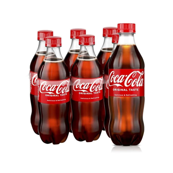 6 Bottles Of 16.9oz Coke, Sprite, Diet Coke, Coke Zero, Fanta, And Sprite Zero