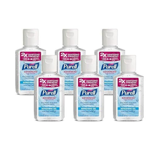 Pack of 6 Purell Advanced Hand Sanitizer Refreshing Gel, Clean Scent
