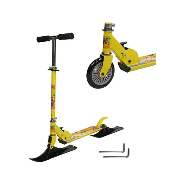2-in-1 Kids Kick Scooter, Snow Sled Conversion Kit
