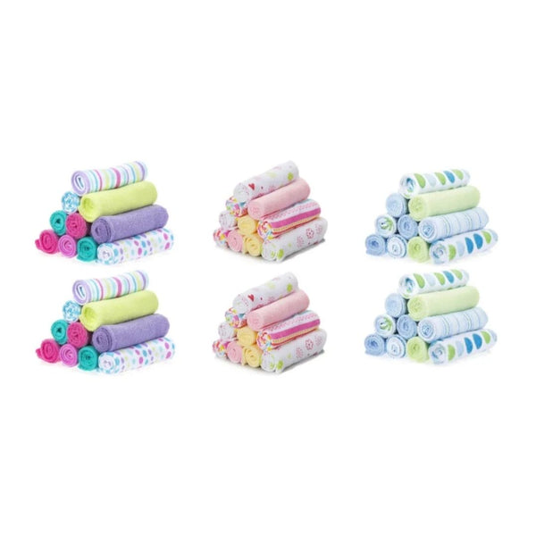 Pack of 20 Soft Terry Washcloth Sets