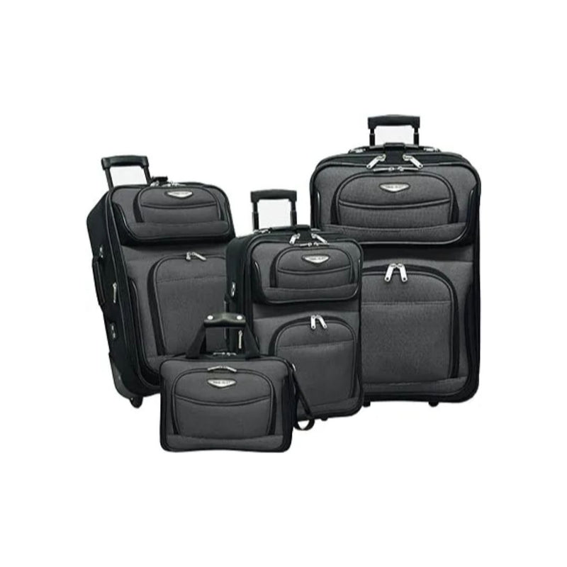 4-Piece Set Expandable Rolling Upright Luggage
