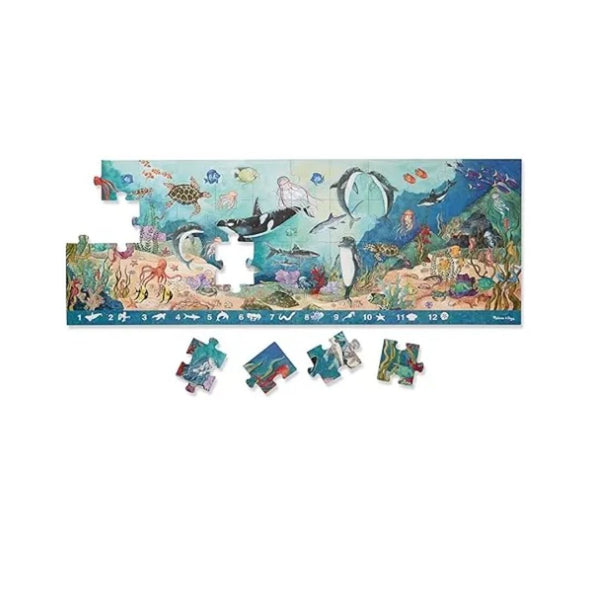 Melissa & Doug Search and Find Beneath the Waves Floor Puzzle (48 pcs, over 4 feet long)