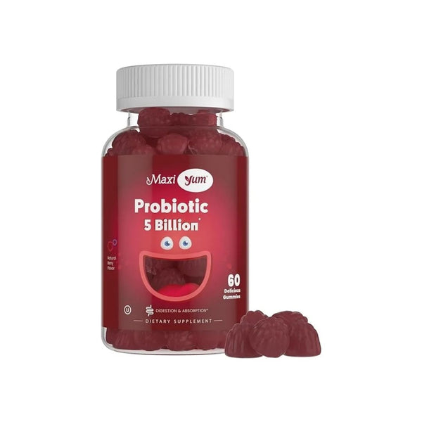 60 Maxi Yum Probiotic Gummies for Women & Men