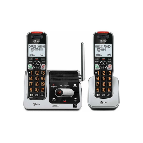 AT&T DECT 6.0 2-Handset Cordless Phone, Intercom