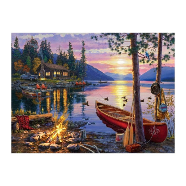 Buffalo Games – Darrell Bush – Canoe Lake – 1000 Piece Jigsaw Puzzle