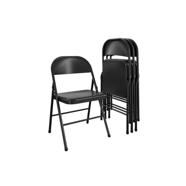 4 Pack Mainstays Steel Folding Chairs