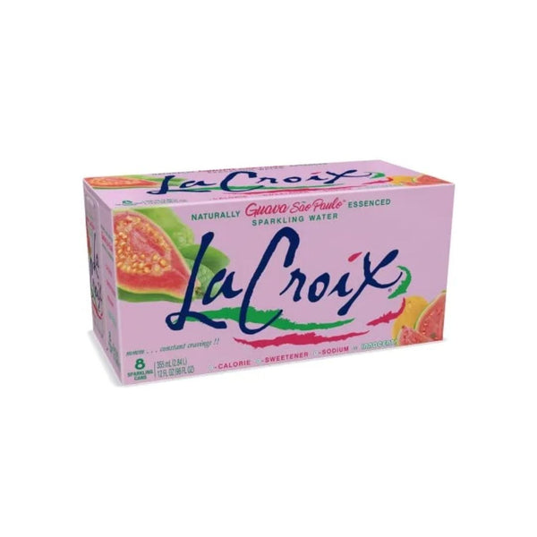 8 Cans Of LaCroix Guava Sao Paulo Or Passion Fruit Sparkling Water