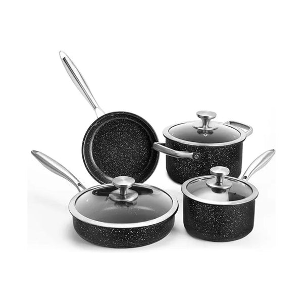 7Pcs Stainless Steel Non-Stick Cooking Pots and Pans Set