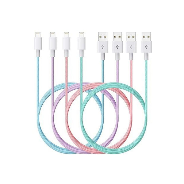 4-Pack 6ft Lightning Cable for iPhone