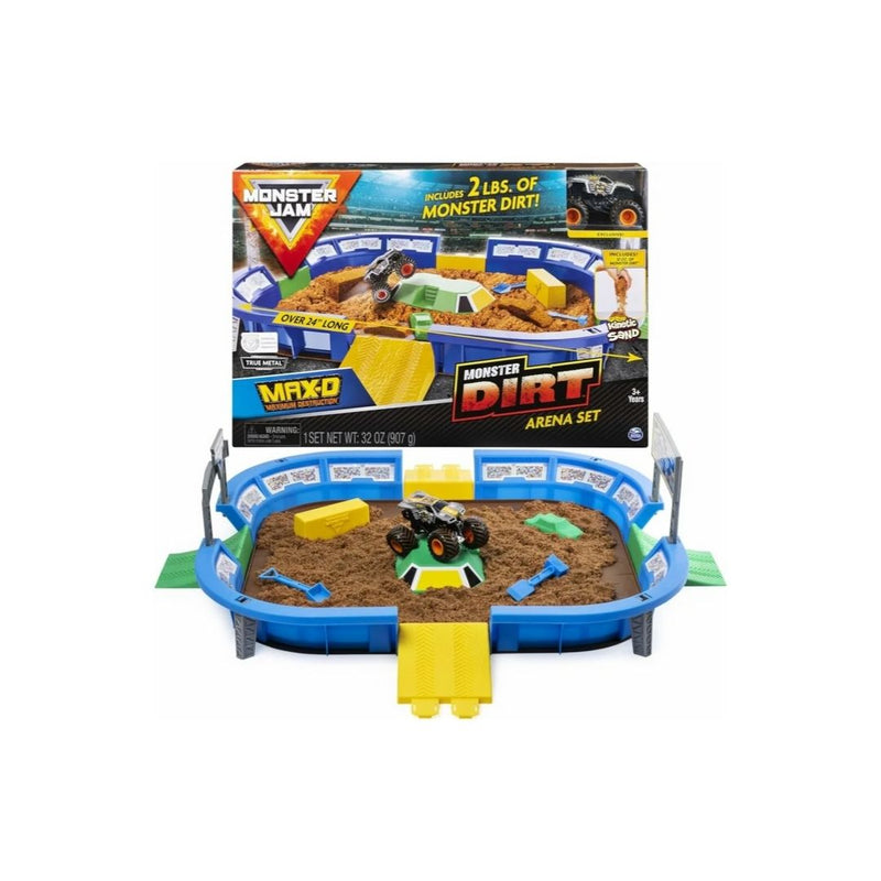 Monster Jam Dirt Arena Playset with 2lbs Monster Dirt & Truck