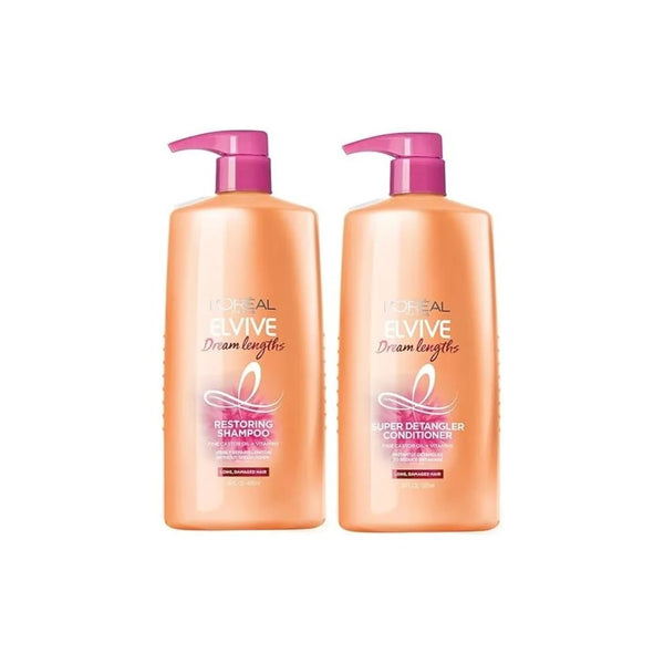 L’Oréal Paris Elvive Dream Lengths Shampoo XL 1L With 2x Refill Pouches - View #5