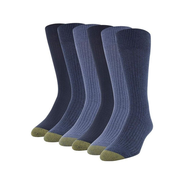 6 Pairs Of GoldToe Men’s Stanton Crew Socks