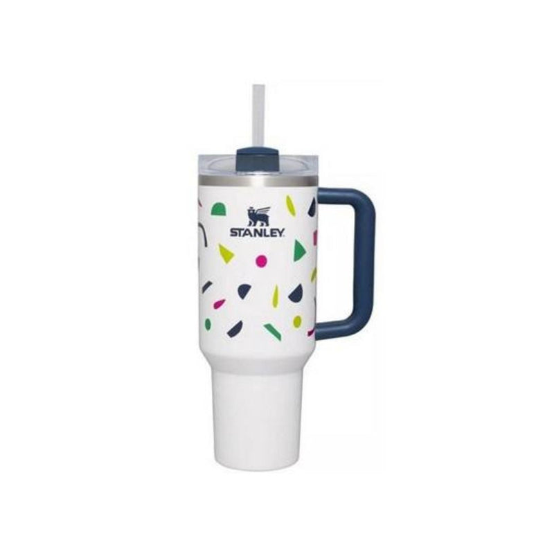 Stanley 40 oz Stainless Steel H2.0 Flowstate Quencher Tumbler Abstract Geos
