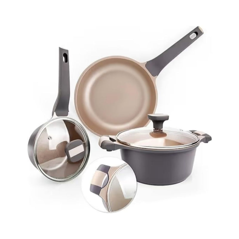 5 Pieces Pots and Pans Set Nonstick, Kitchen Cookware Sets