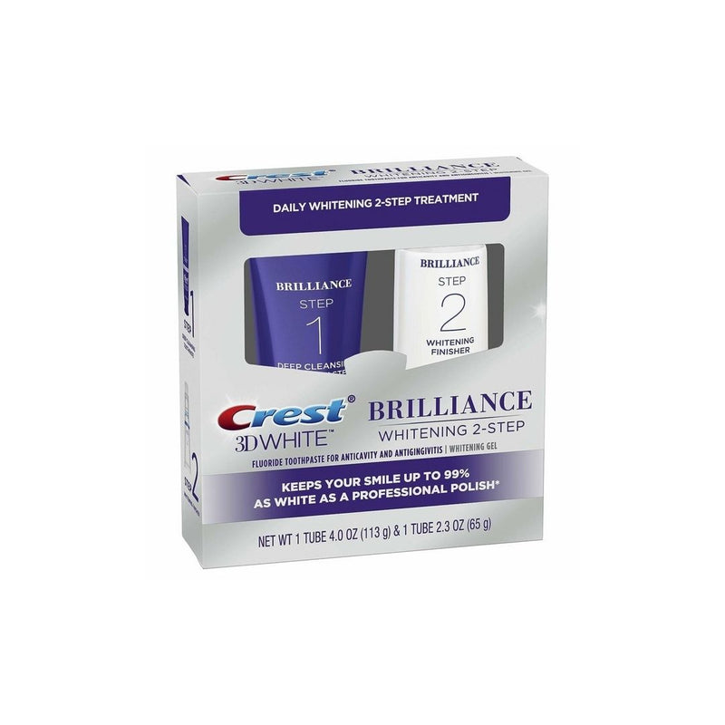 Crest 3D White Brilliance 2-Step Toothpaste and Whitening Gel