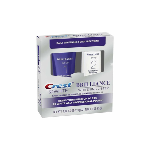 Crest 3D White Brilliance 2-Step Toothpaste and Whitening Gel